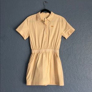 Lacoste yellow stripes dress with pockets
